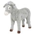 Burro de peluche de pie gris