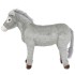 Burro de peluche de pie gris