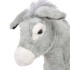 Burro de peluche de pie gris