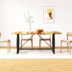 Mesa de salón comedor de madera maciza reciclada 180 cm