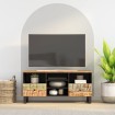 Mueble de TV madera reciclada madera de ingeniería 100x33x46 cm