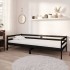 Sofá cama de madera maciza de pino negro 90x200