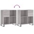 Mueble discos madera contrachapada gris Sonoma 84,5x38x89