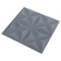 Paneles de pared 3D 48 unidades gris origami 12 m² 50x50