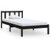 Estructura de cama madera maciza de pino negro 75x190