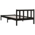 Estructura de cama madera maciza de pino negro 75x190