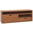 Mueble de TV madera maciza de teca 110x30x40 cm