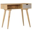 Mesa consola de madera maciza de mango 89x44x76 cm