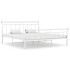 Estructura de cama de metal blanco 200x200