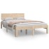 Estructura de cama madera maciza 120x190