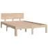 Estructura de cama madera maciza 120x190