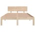 Estructura de cama madera maciza 120x190