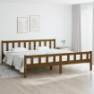 Estructura de cama madera maciza marrón miel 200x200 cm