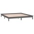 Estructura de cama con LED madera maciza gris 140x190