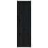 Armarios de pared 2 uds madera maciza pino negro 30x30x100