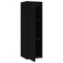 Armarios de pared 2 uds madera maciza pino negro 30x30x100