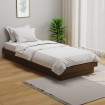 Estructura de cama madera maciza marrón miel 75x190 cm