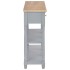 Mesa consola de MDF gris 120x30x76