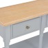 Mesa consola de MDF gris 120x30x76