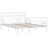 Estructura de cama con somier metal blanco 200x200