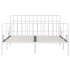 Estructura de cama con somier metal blanco 200x200