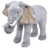 Elefante de peluche de pie gris