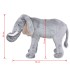 Elefante de peluche de pie gris