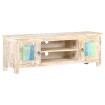 Mueble para TV de madera maciza de acacia rugosa 120x30x40 cm