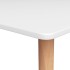 Mesa alta de cocina blanco 120x60x105