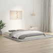 Estructura de cama madera maciza de pino blanco 135x190 cm