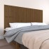 Cabecero cama pared madera maciza pino marrón miel 204x3x90