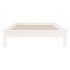 Estructura de cama con LED madera maciza blanca 100x200