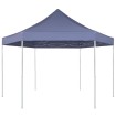 Carpa hexagonal desplegable azul oscuro 3,6x3,1 m