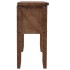 Mesa consola de madera de abeto maciza marrón 131x35,5x75