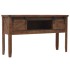 Mesa consola de madera de abeto maciza marrón 131x35,5x75