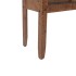 Mesa consola de madera de abeto maciza marrón 131x35,5x75