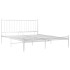 Estructura de cama de metal blanco 200x200