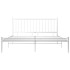 Estructura de cama de metal blanco 200x200