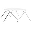 Toldo Bimini de 4 arcos blanco 243x196x137 cm