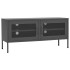 Mueble para TV de acero gris antracita 105x35x50