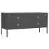 Mueble para TV de acero gris antracita 105x35x50