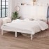 Estructura de cama madera maciza de pino blanca 140x200