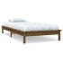 Estructura de cama madera maciza pino marrón miel 90x200