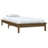 Estructura de cama madera maciza pino marrón miel 90x200