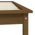 Estructura de cama madera maciza pino marrón miel 90x200