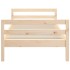 Estructura de cama madera maciza de pino 80x200