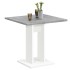 FMD Mesa de comedor gris hormigón y blanco 70