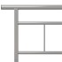 Estructura de cama de metal gris 100x200