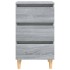 Mesitas de noche 2 uds con patas madera gris Sonoma 40x35x69