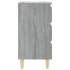 Mesitas de noche 2 uds con patas madera gris Sonoma 40x35x69